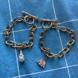 Coquette Paris-inspired matching charm bracelets ✨